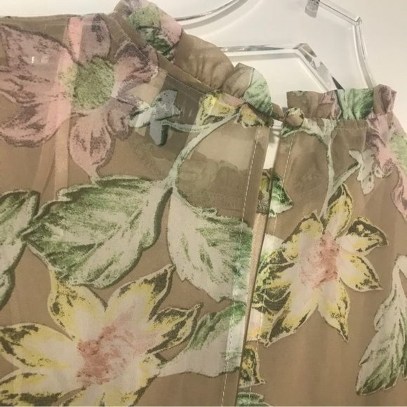 POLLY Eden Bloom Ruffle Tiered Floral Dress Size 2 - Picture 7 of 9